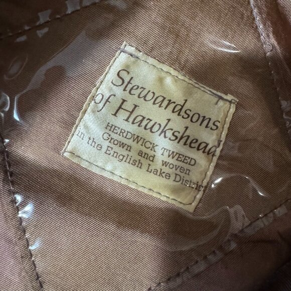 Stewardsons of Hawkshead Herdwick Tweed Flat Cap Hat Beige Wool Newsboy - Picture 2 of 5